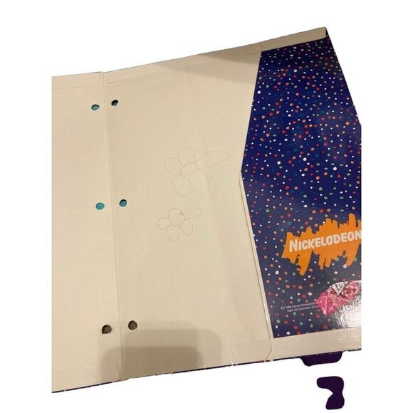 Vintage Preloved School Supplies Rugrats Folder Scrap Notebook Turquoise Folder - Picture 4 of 4